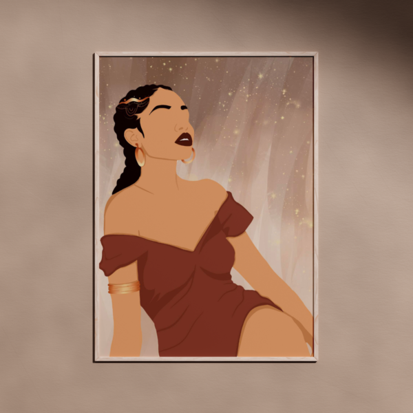 Illustration Digitale "Éveil Intérieur" – Art Féminin & Spirituel